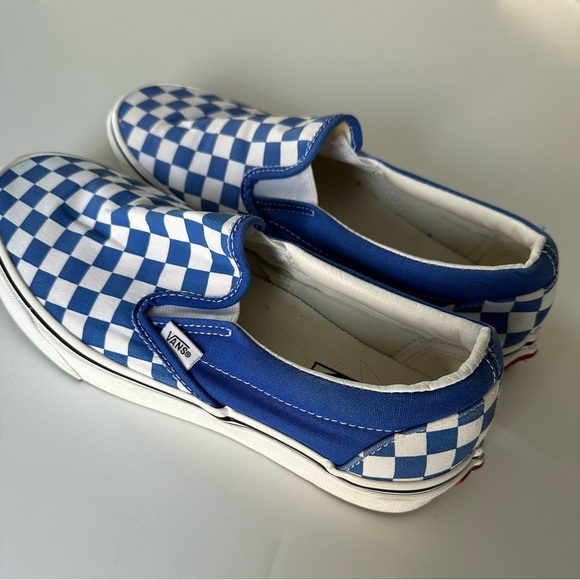 Vans Blue and White Checkered Slip-On - Picture 8 of 9